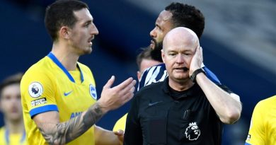 Lewis Dunk topped the Brighton player ratings in the 1-0 defeat to West Brom, partly because of his post-game rant criticising referee Lee Mason