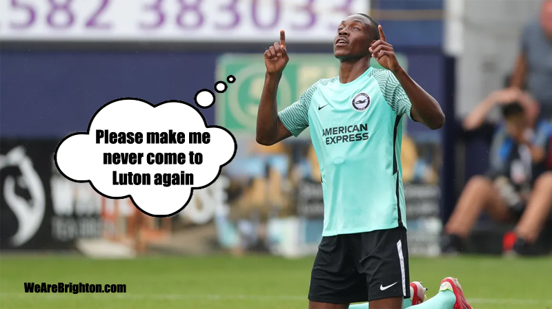 Enock Mwepu scored his first Brighton goal as the Albion won 1-3 away at Luton