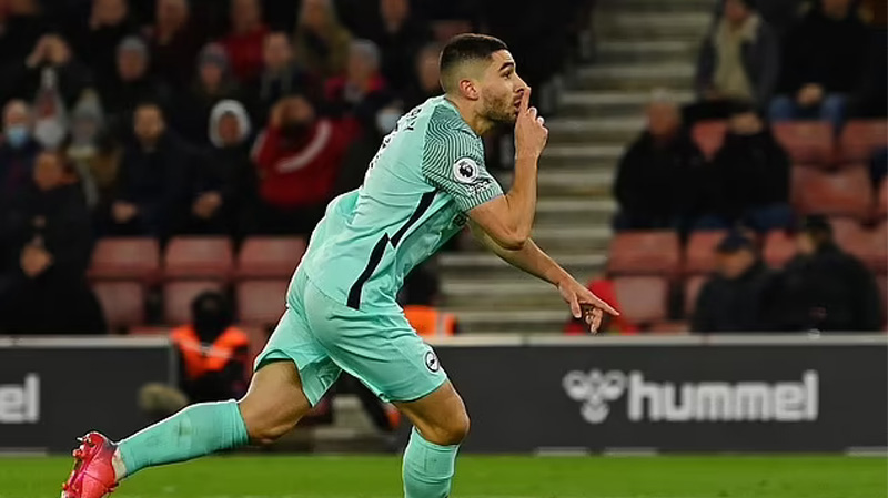 Neal Maupay topped the player ratings for scoring another late equaliser as Brighton drew 1-1 with Southampton