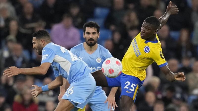 Moises Caicedo topped the player ratings as Brighton lost 3-0 at Manchester City