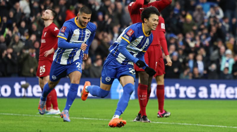 Kaoru Mitoma hit a last minute winner as Brighton beat Liverpool 2-1 in the FA Cup on his way to topping the player ratings