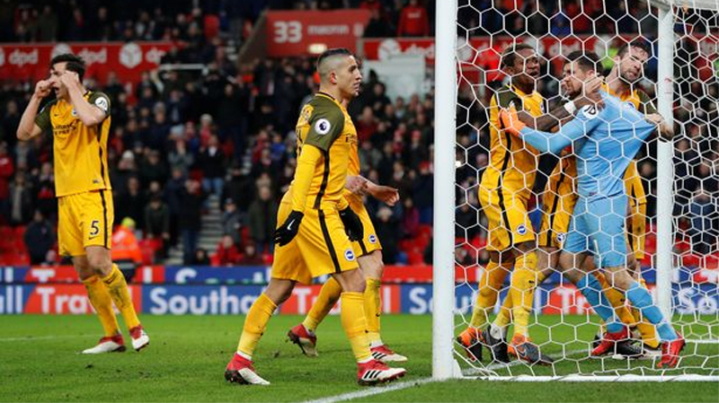 Brighton travel to Stoke in the fifth round of the FA Cup