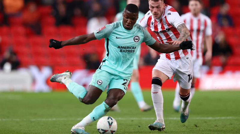 Moises Caicedo topped the player ratings with an excellent performance in Stoke City 0-1 Brighton