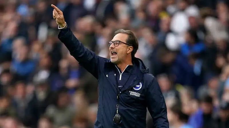 Andrea Maldera takes charge of Brighton against West Ham United with Roberto De Zerbi banned from the touchline