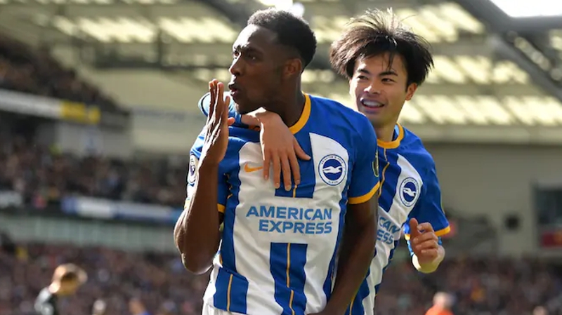 Danny Welbeck was one of the best players in the player ratings for Brighton 3-3 Brentford