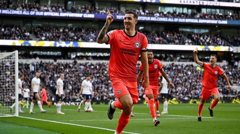 Lewis Dunk topped the player ratings on his 200th Premier League appearance as Brighton lost 2-1 at Spurs