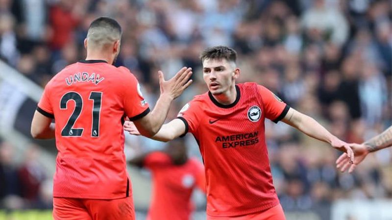 Billy Gilmour played a superb defence splitting pass which was enough to send him to the top of the Newcastle 4-1 Brighton player ratings