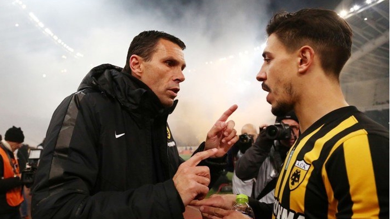 Gus Poyet managed both Brighton and AEK Athens