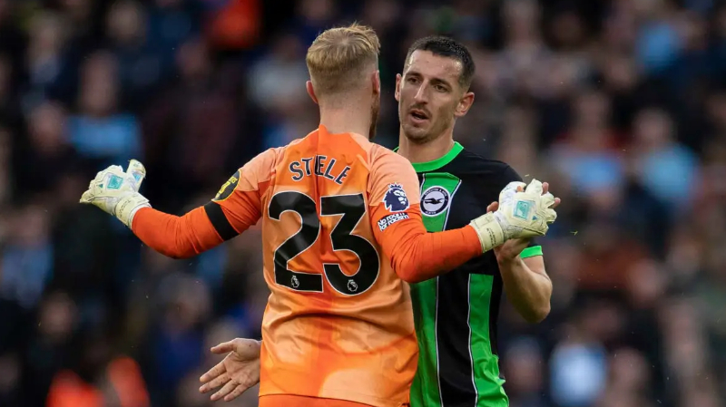 Lewis Dunk topped the player ratings in Man City 2-1 Brighton