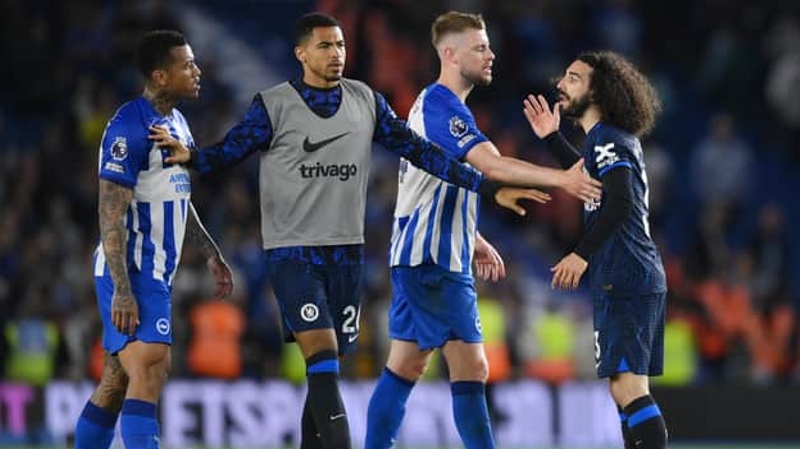 Marc Cucurella and Igor Julio clash after Chelsea 1-2 Brighton