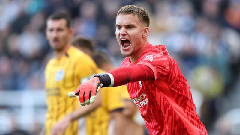 Bart Verbruggen topped the player ratings in Newcastle 0-1 Brighton