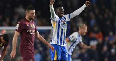 Carlos Baleba topped the Brighton 2-1 Man City ratings having only come off the bench at half time