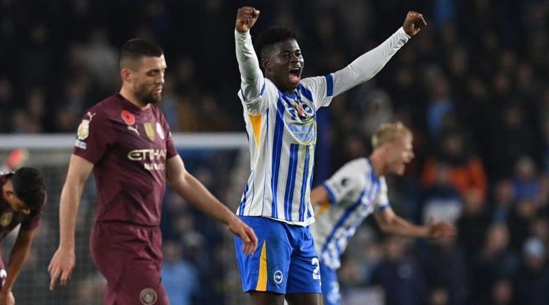 Carlos Baleba topped the Brighton 2-1 Man City ratings having only come off the bench at half time