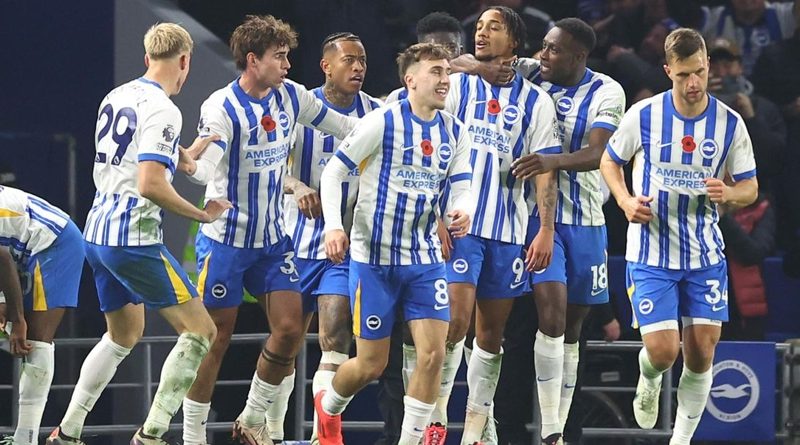 Brighton came from behind to beat Man City 2-1 at the Amex