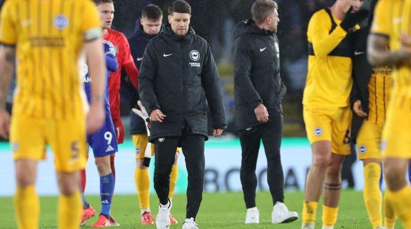 Fabian Hurzeler came under fire as Brighton saw a 2-0 lead slip with five minutes remaining to draw 2-2 with Leicester