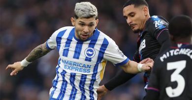 Julio Enciso topped the player ratings in an otherwise disappointing afternoon as Brighton lost 1-3 to Crystal Palace