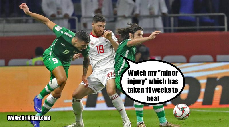 Alireza Jahanbakhsh makes his comeback for Iran after 10 weeks out in their 0-0 draw with Iraq at the Asian Cup