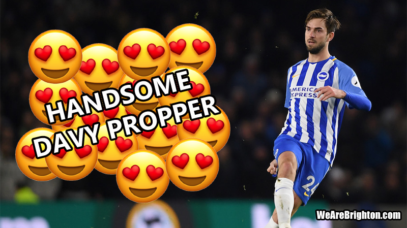 Handsome Davy Propper has signed a new three-and-a-half year contract with Brighton