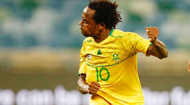 Percy Tau scored twice for South Africa against Sao Tome in their second game in the November round of internationals