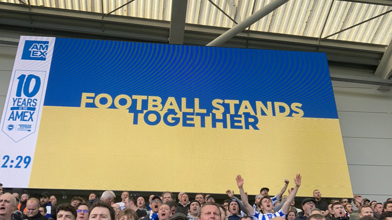 Brighton fans at