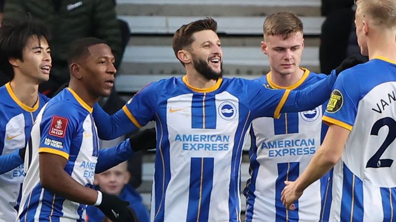 Brighton ran out 5-1 winners away at Middlesbrough in the FA Cup