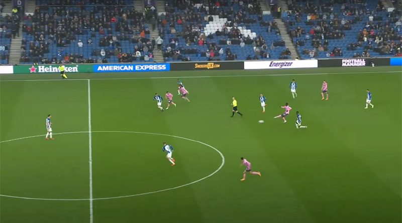 Many Brighton fans left the Amex early as the Albion lost 5-1 at home to Everton