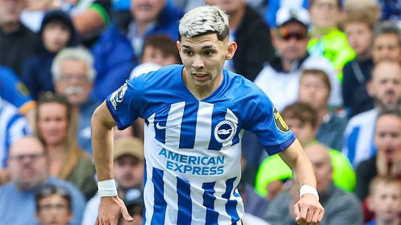 Brighton midfielder Julio Enciso has suffered a rumoured meniscus injury to his knee