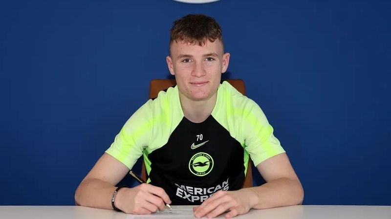 Mark O'Mahony could follow fellow teenage Irish striker Evan Ferguson into the Brighton first team squad