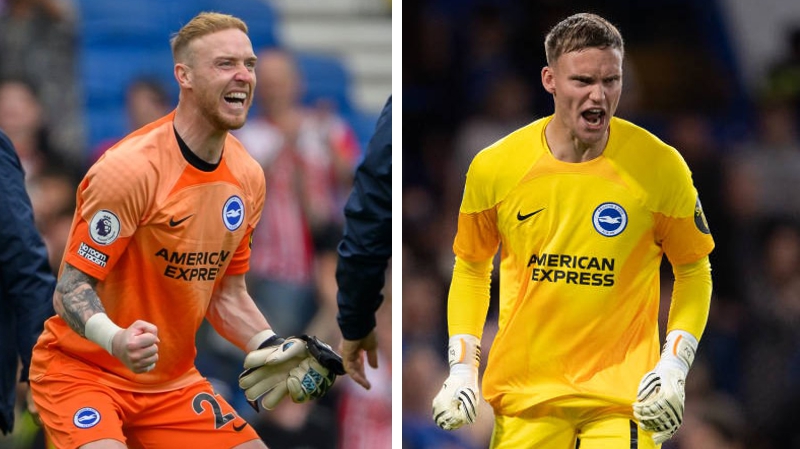 Jason Steele and Bart Verbruggen have rotated as Brighton goalkeepers in the 2023-24 season