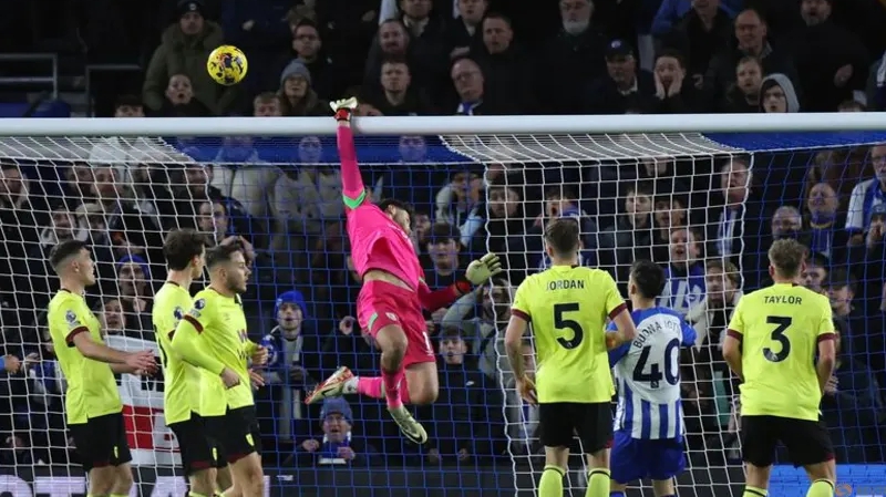 James Trafford was in inspired form for Burnley in their 1-1 draw against Brighton