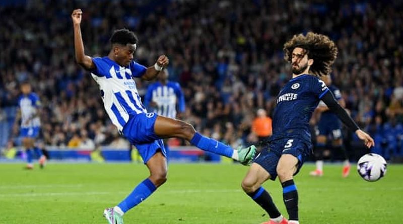 Simon Adingra hit the post as Brighton were beaten 2-1 by Chelsea at the Amex