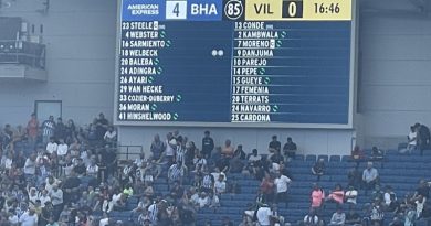 The Amex Stadium North Stand during Brighton 4-0 Villarreal