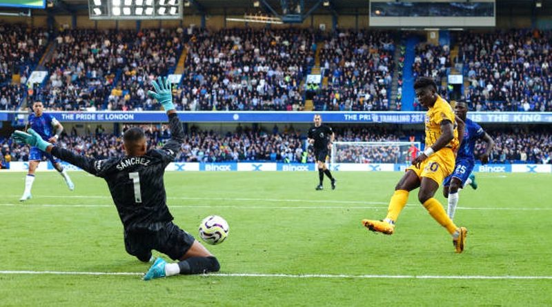 Carlos Baleba scored for Brighton in their 4-2 defeat at Chelsea