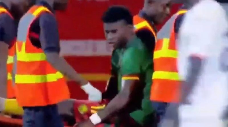 Carlos Baleba was stretchered off apparently injured as Cameroon beat Kenya 4-1 in AFCON qualifying