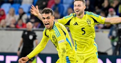 Brighton midfielder Yasin Ayari scored his first international goal for Sweden in a 2-2 draw against Slovakia